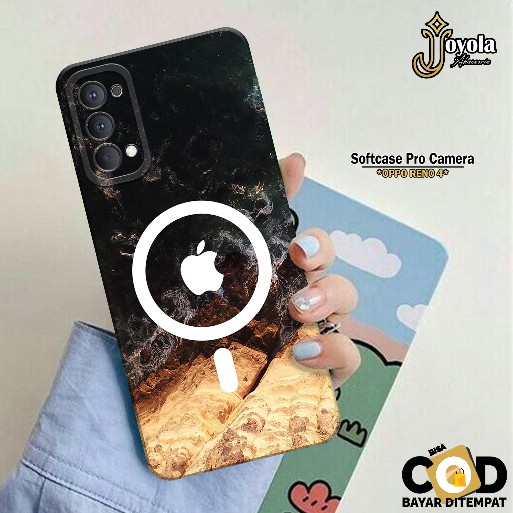 JOYOLA Case OPPO RENO 4 - Fashion Case Branded - Softcase OPPO RENO 4 - Pro Camera - Casing OPPO REN