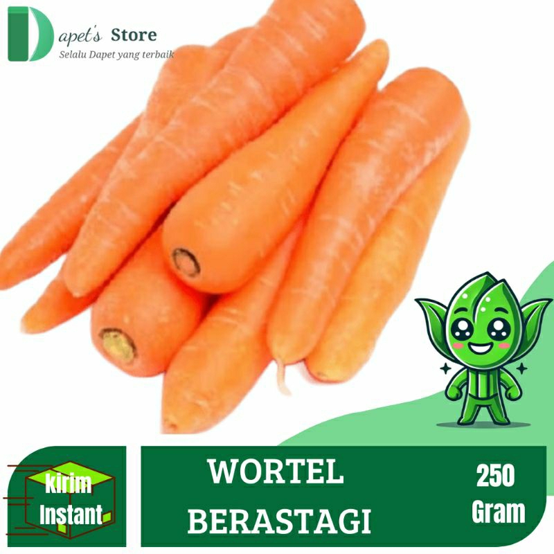 

Wortel Berastagi Fresh 250 Gram | Dapet'S Store