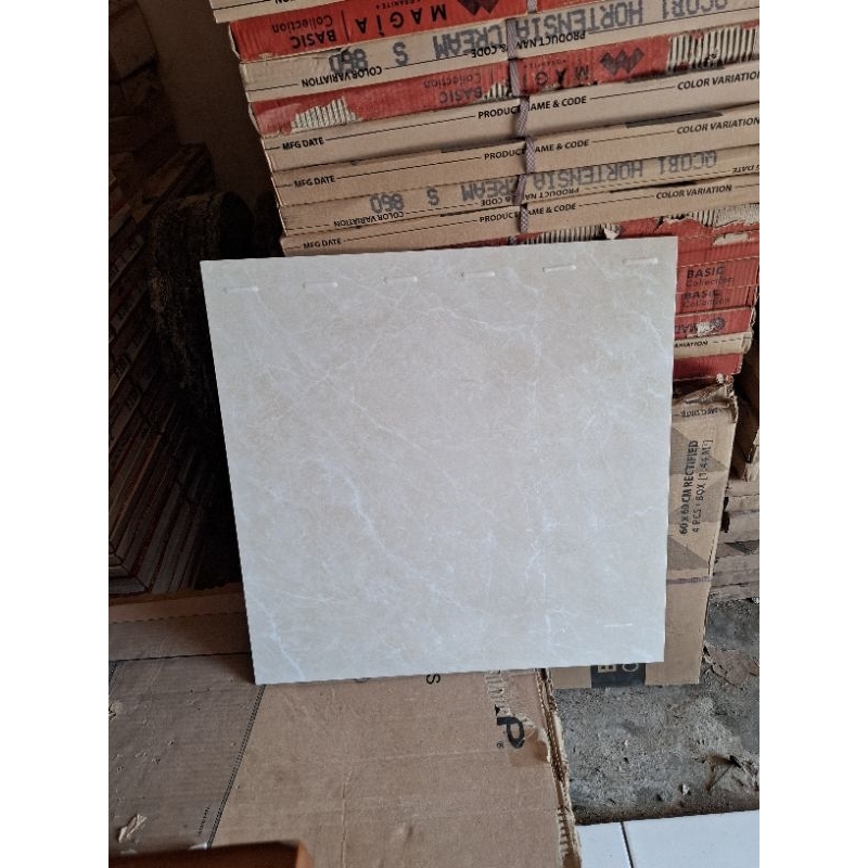 GRANIT LANTAI 60X60 HORTENSIA CREAM