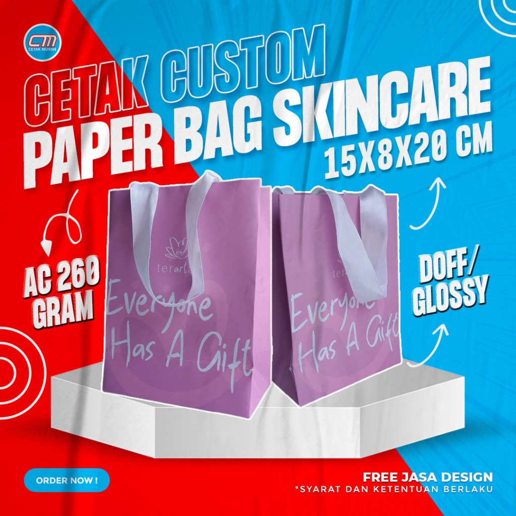 

Paperbag Custom/ Paperbag Kosmetik/ Paperbag Skincare/ Paperbag Kecil
