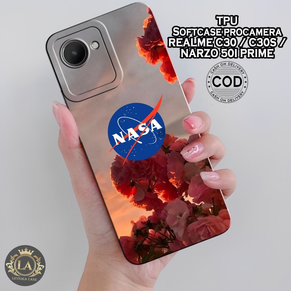 Case Realme C30 / C30S Terbaru - Leviora Case - Fashion Case NASA - Softcase Realme C30 / C30S- Case
