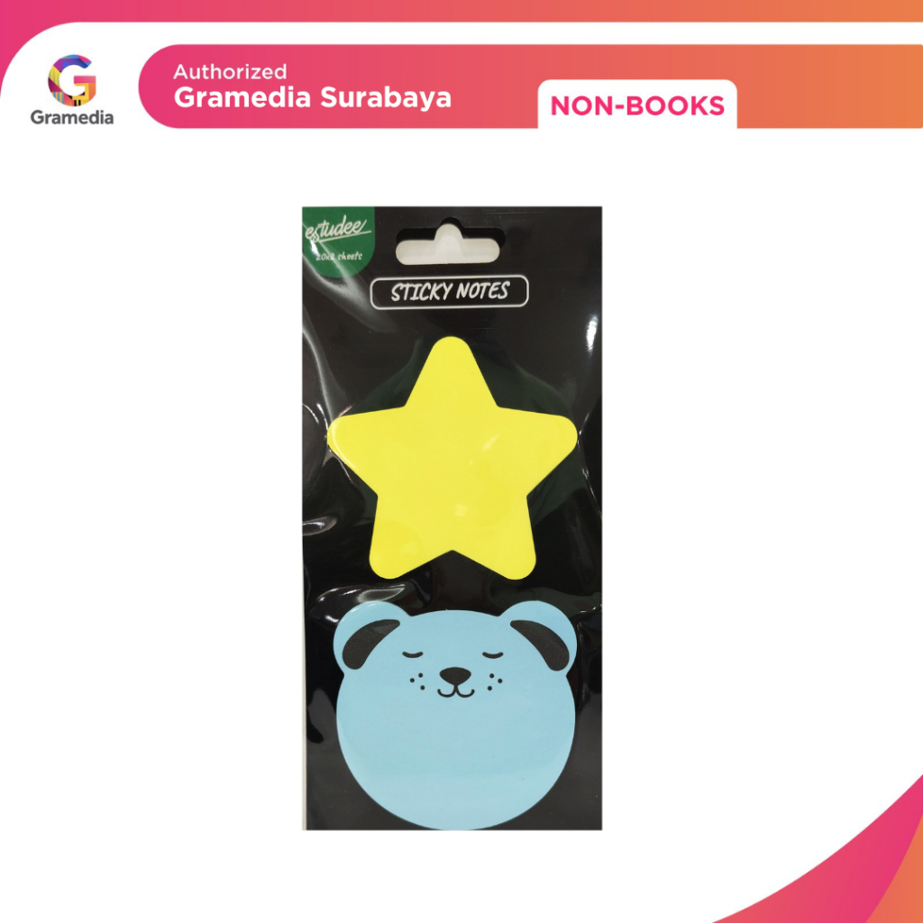 

Gramedia Surabaya - Estudee Sticky Note Diecut Star Dog 70x70MM 20Sht