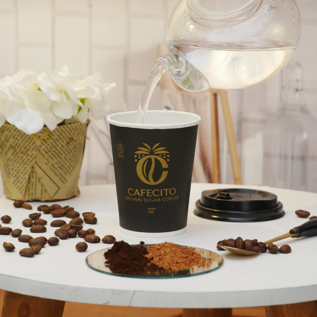 

20 Kopi Instan CAFECITO dengan Gula Aren Asli - Sachet Terpisah - Coffee - Brown Sugar