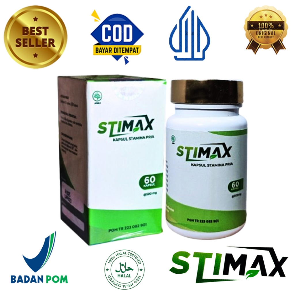STIMAX OBAT KUAT HERBAL STAMINA PRIA TAHAN LAMA DI RANJANG ampuh 100% original ( BPOM & Halal ) STAM