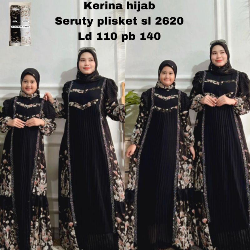 Baju Lebaran Couple Ibu dan Anak - Gamis Lebaran Couple Ibu dan Anak Perempuan Terbaru Couple Sarimb