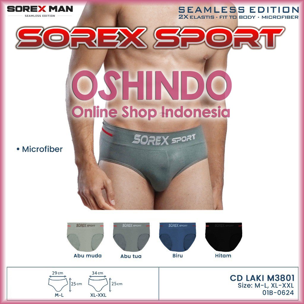 Sorex 3801 CD Celana Dalam Segitiga Pria Sport Sorex Man