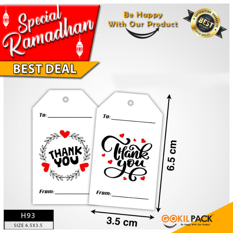 

Hangtag Hangtag Murah Hangtag Duplex Hangtag thank you H93