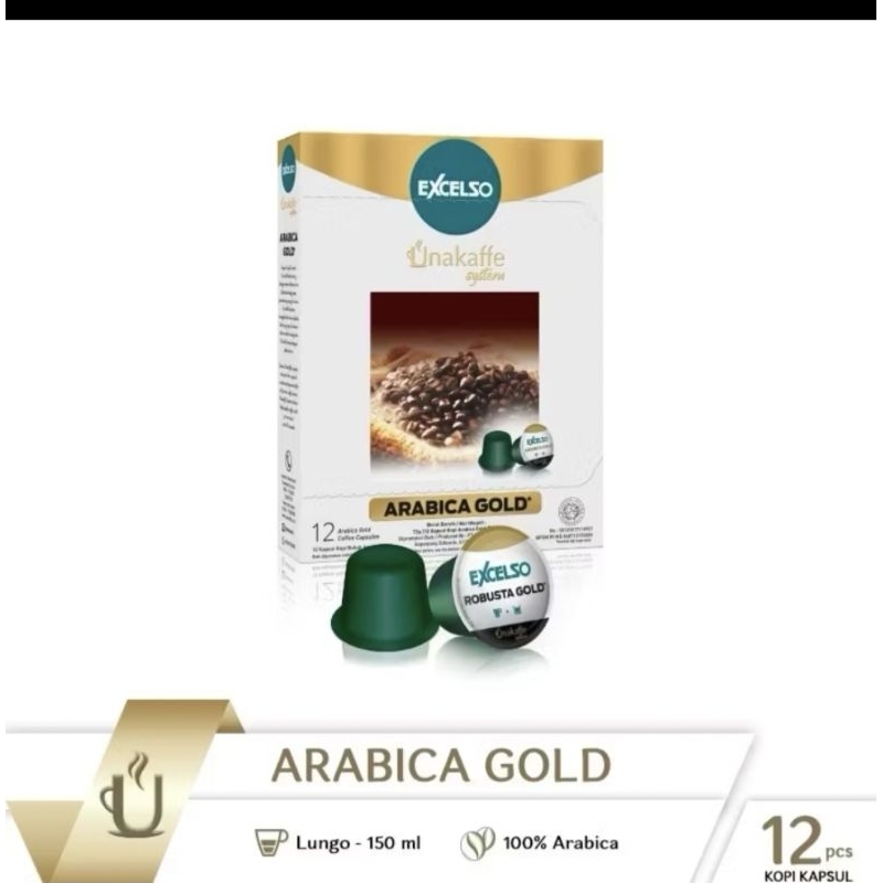 

excelso capsule arabica gold 12 pods