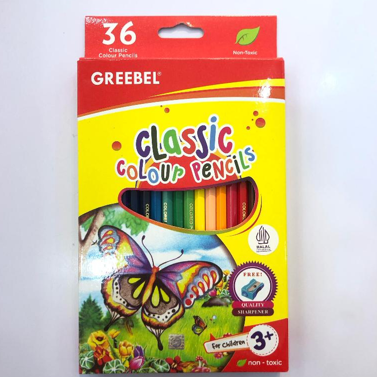 

GREEBEL COLOUR PENSIL 36 WARNA