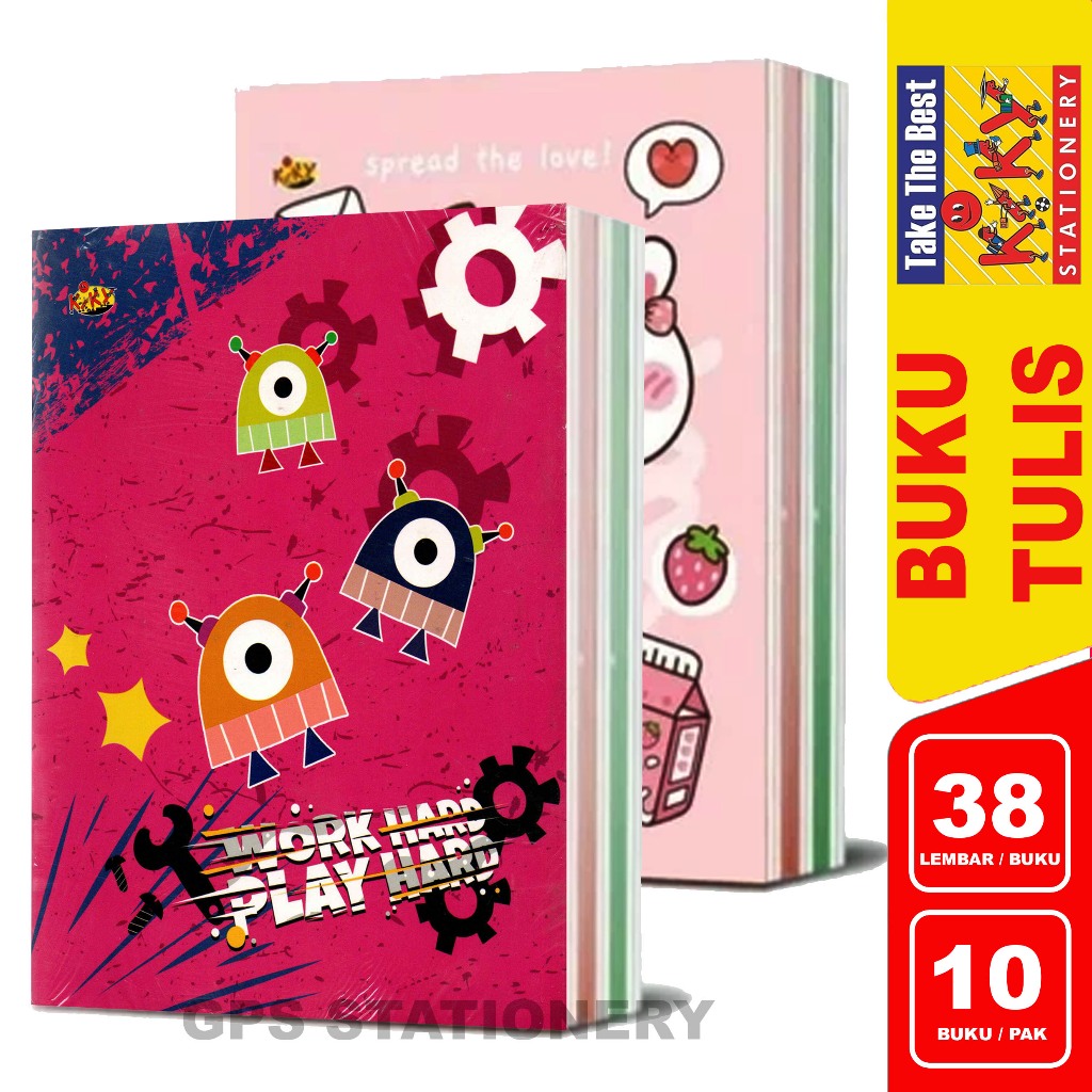 

Buku Tulis Kiky 38 Lembar 1 Pak Isi 10 Buku Murah
