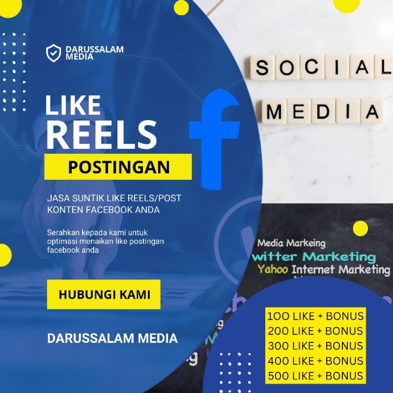 LIKE REELS/POST FACEBOOK PERMANEN GARANSI