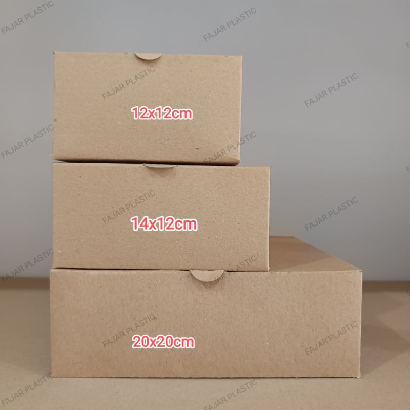 Eceran Kotak Snack - Snack Box - Box Aqua - Kotak Dus Kue Craft - Dus Acara