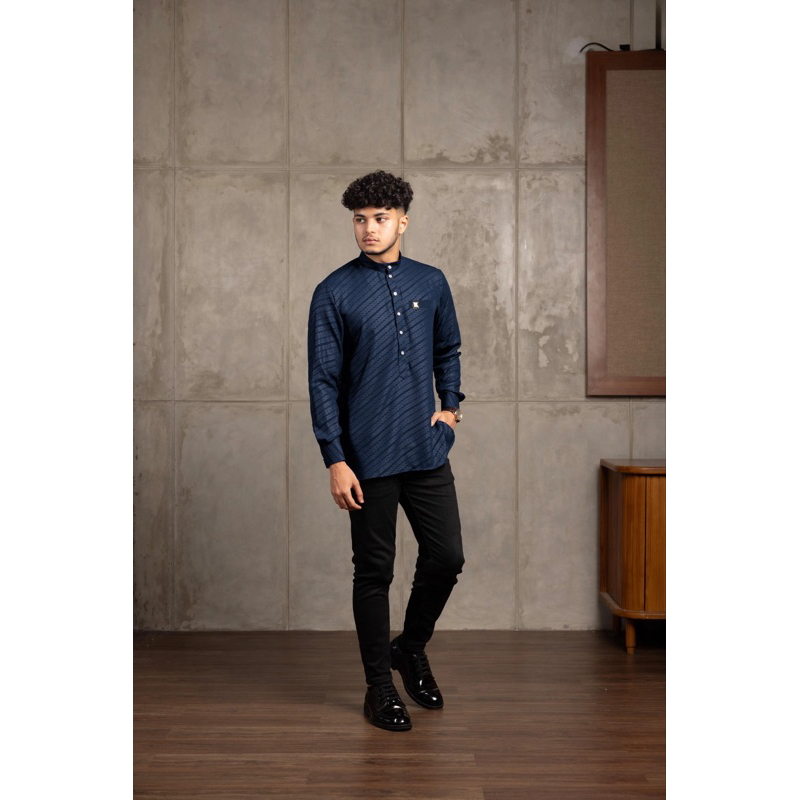 S | Koko Dhuha Navy by Zaafer Indonesia