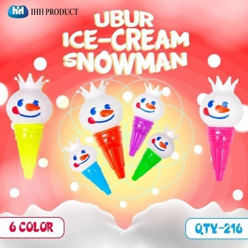 mainan anak rubber stik karakter ice cream mixue