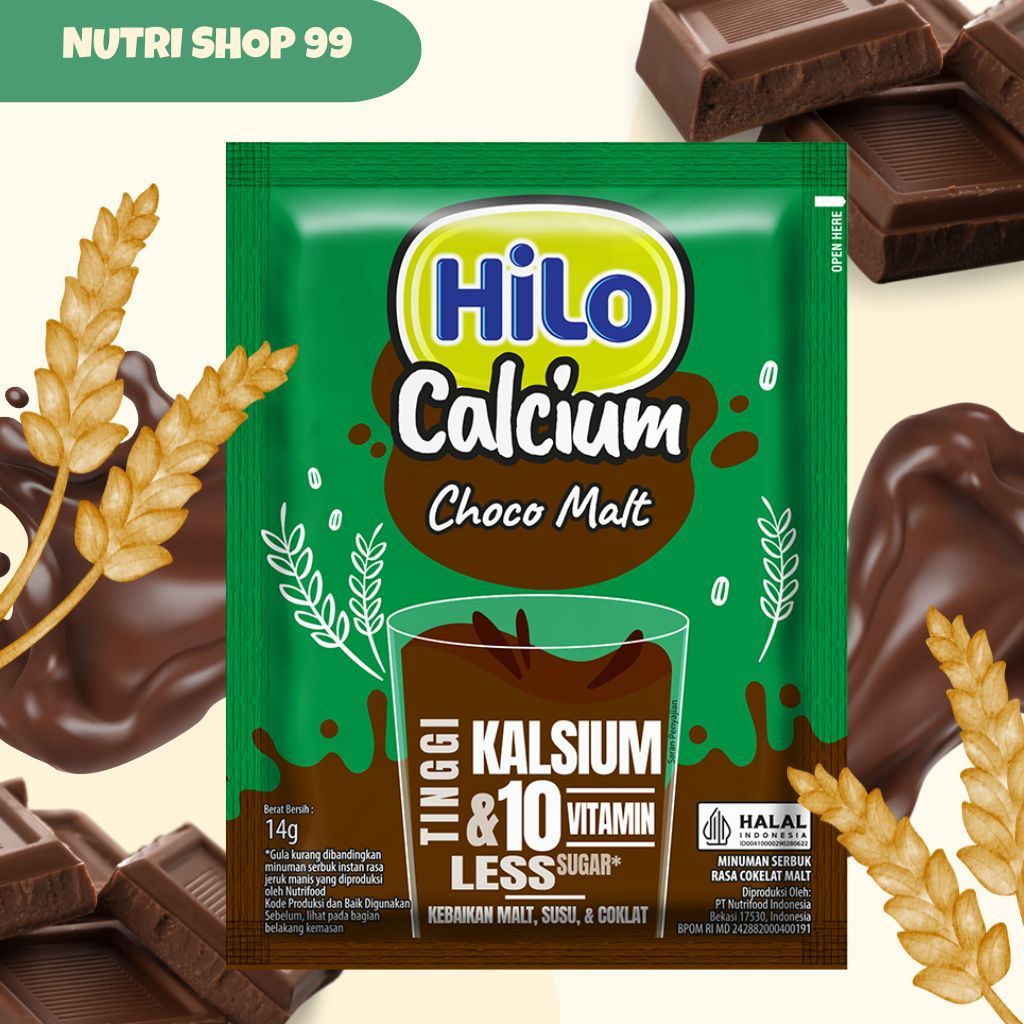 

Hilo CHOCO MALT Minuman Coklat Tinggi Kalsium 10 Sachet x 14gr