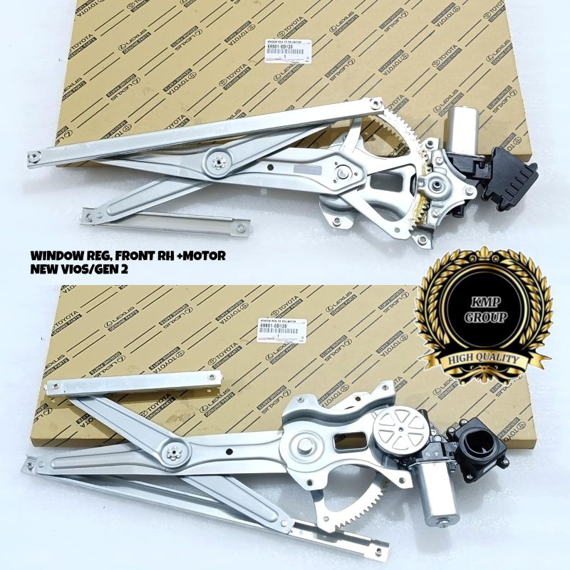 WINDOW REGULATOR POWER DEPAN KANAN TOYOTA NEW VIOS (GEN 2) HIGH QUALITY
