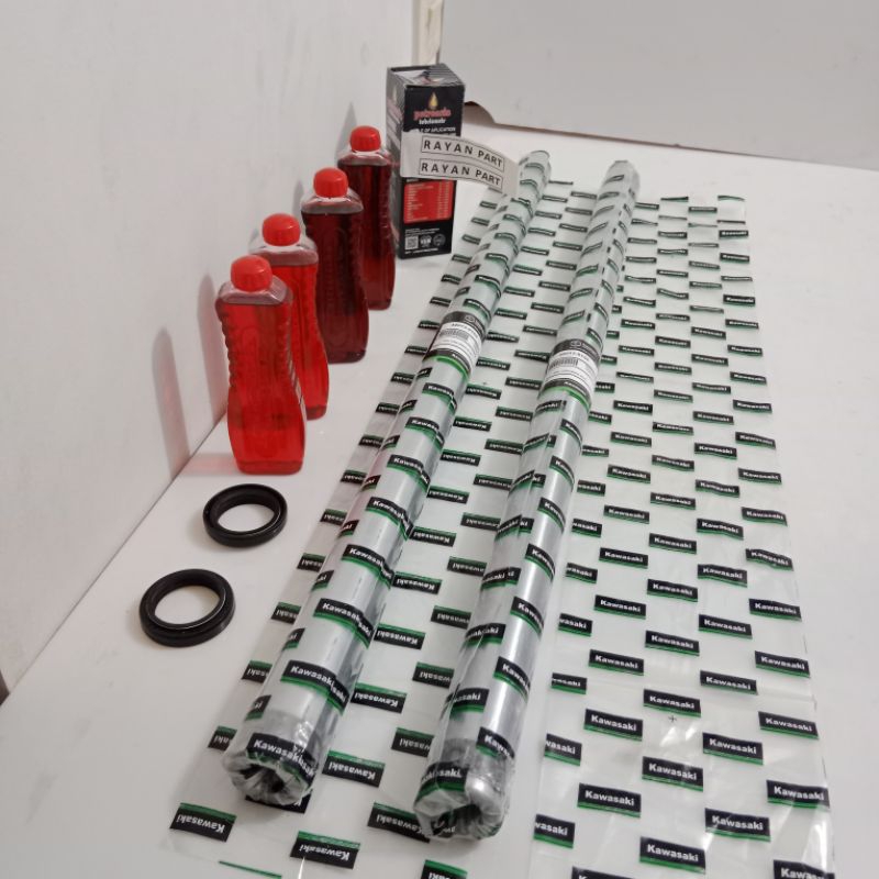 AS SHOCK DEPAN SEPASANG KLX 150 KLX 150 KLX 150 KLX 150 SOK SIL OLI 4BTL ORIGINAL