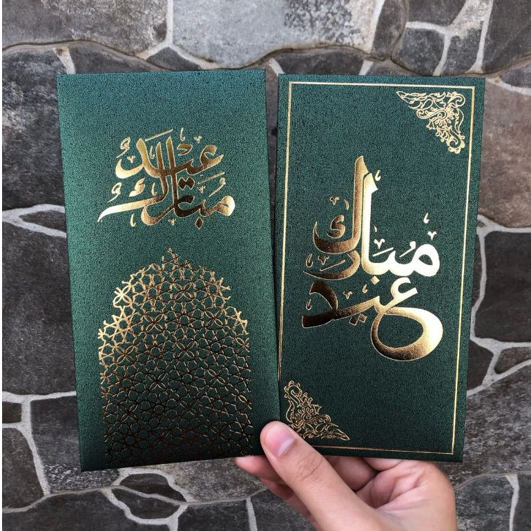 

ANGPAO LEBARAN PREMIUM HIJAU Amplop THR Idul Fitri isi 6 pcs Foil gold Amplop Lebaran Idul Fitri