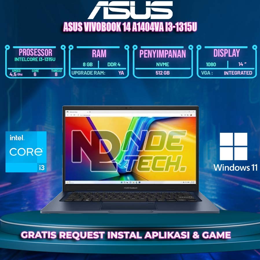 ASUS VIVOBOOK 14 A1404VA i3-1315U
