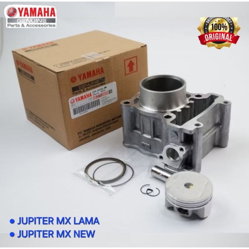 BLOK SEHER SET + PISTON KIT JUPITER MX OLD LAMA JUPITER MX NEW 135 ORIGINAL YAMAHA