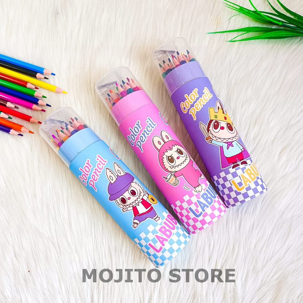 

PENSIL WARNA LABUBU TABUNG COLORED PENCIL COLOURED LISA BLACKPINK MENGGAMBAR ALAT TULIS WARNI