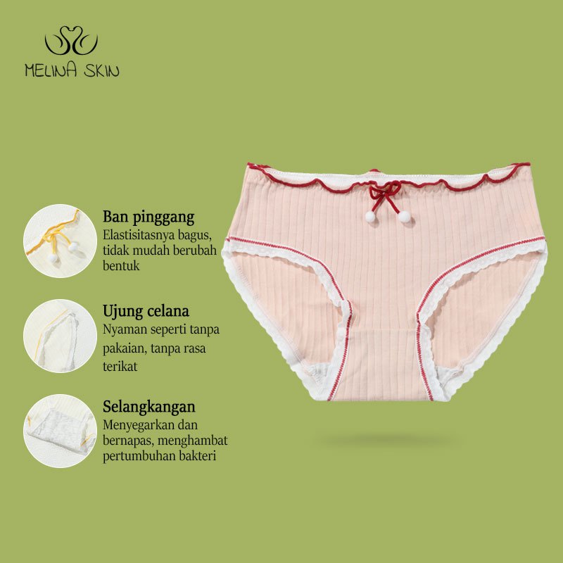 New Celana Dalam Wanita Katun Celana Dalam 5PCS Renda Seksi Celana Dalam Mulus Celana Dalam Pinggang