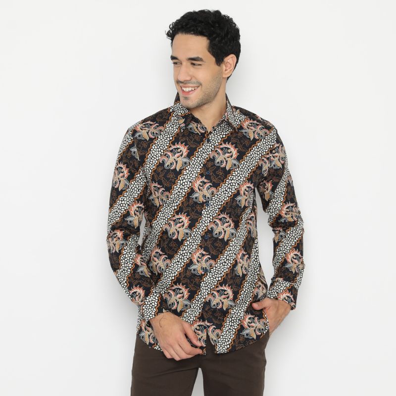 Kemeja Batik Platini Pria Lengan Panjang (Baca Deskripsi)