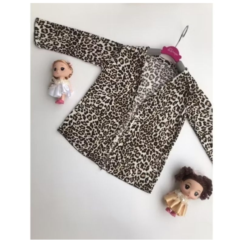 CARDIGAN ANAK 1-3 TAHUN PEREMPUAN MOTIF MACAN TUTUL