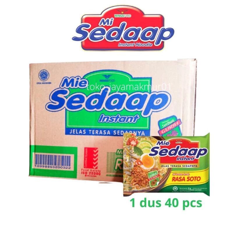 

Mie Sedap Soto 1 dus isi 40