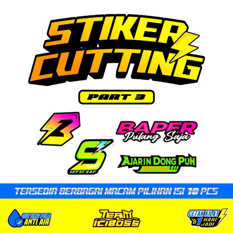 

Stiker Set Pack Kata kata Viral Racing Kekinian isi 10 [ Part 3 ]