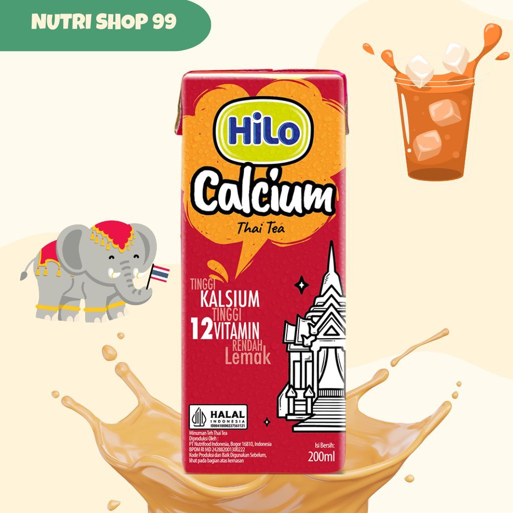 

Hilo Thai Tea 200ml Tinggi Kalsium dengan 12 Vitamin