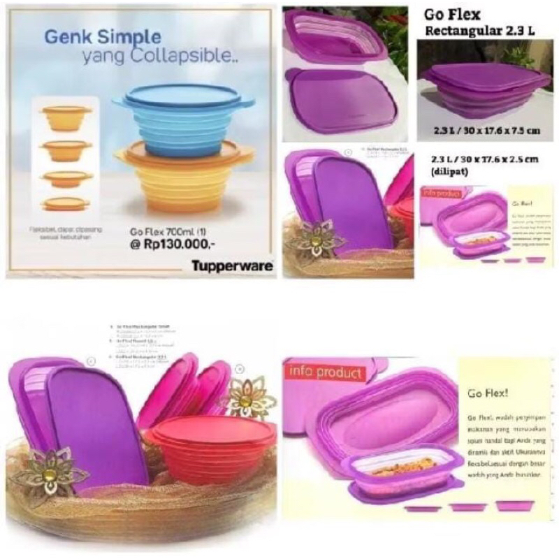 go flex tupperware new (harga 1pcs)