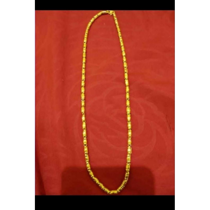 KALUNG BAMBU gentong setara 1 SUKU LAPIS EMAS 24K. PNJNG 45CM