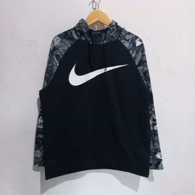 hoodie nike big logo swoosh full print
