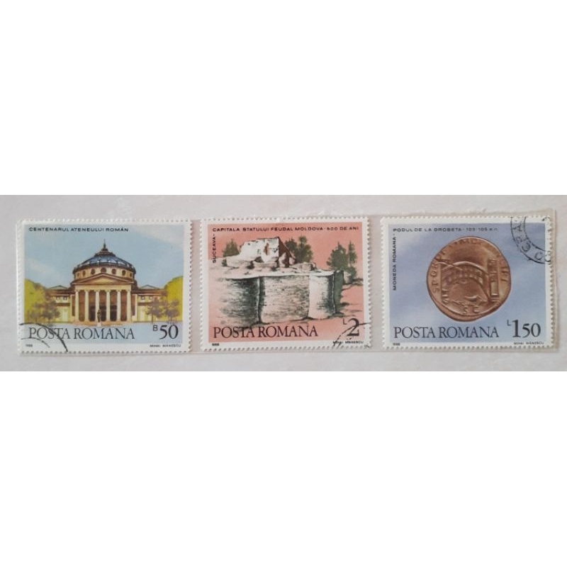 

Perangko Rumania Romanian History Tahun 1988 set 3pcs
