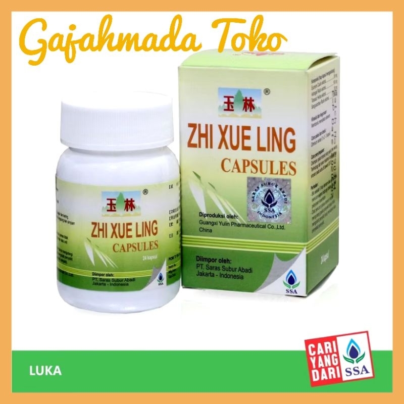 ZHI XUE LING CAPSULES ( bpom ) Obat Pendarahan Luar & Dalam Pereda Demam - Obat Cina Herbal