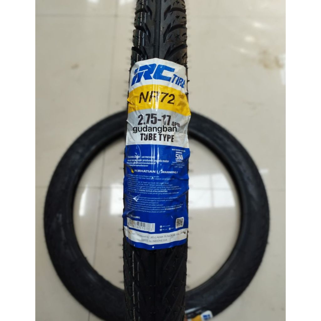 IRC NR72 275 17 BAN LUAR MOTOR BEBEK TUBETYPE