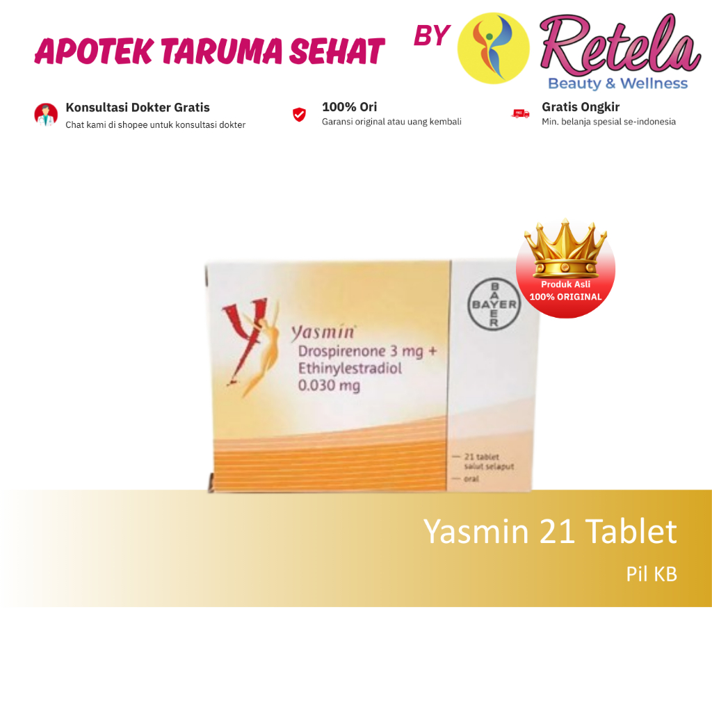 YASMIN TAB 21 TABLET - PIL KB KECANTIKAN