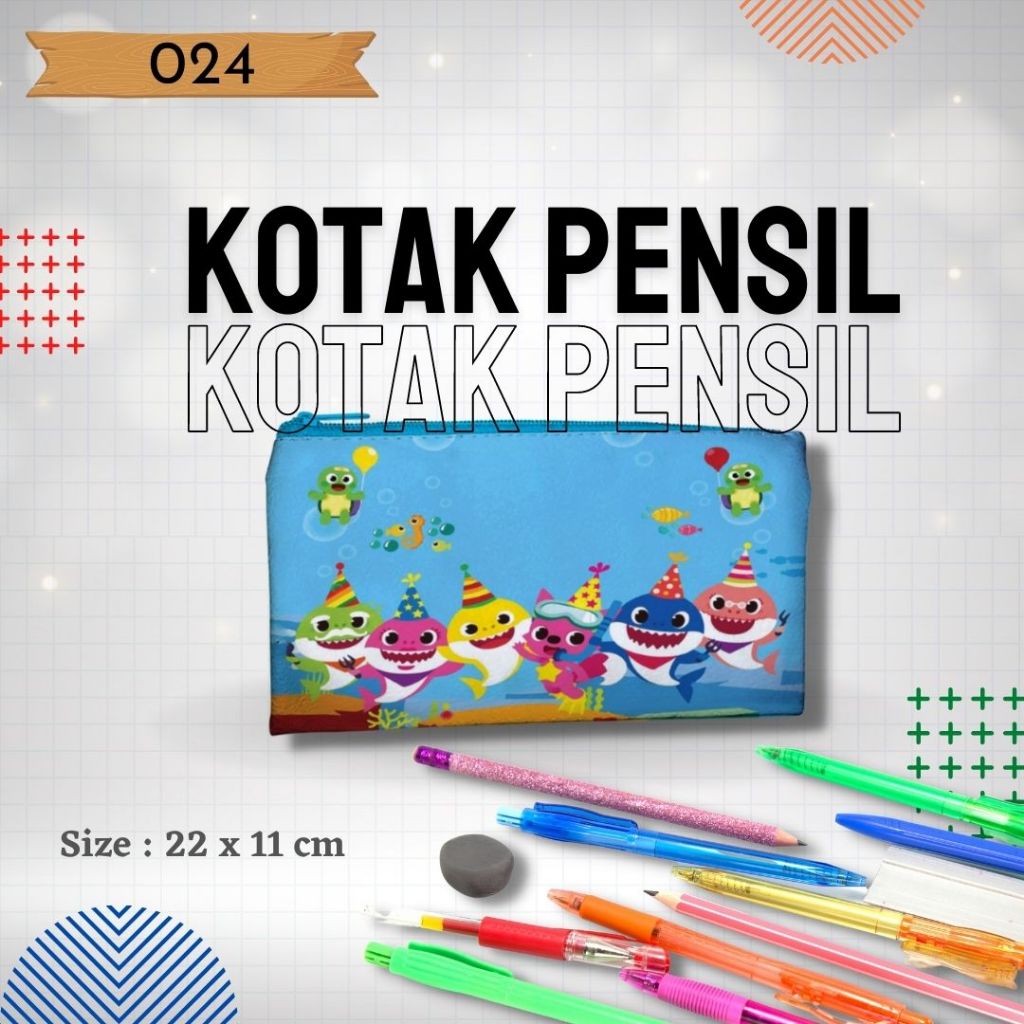 

Tempat Pensil, Tempat Pensil Karakter BABY SHARK, Termurah dan Original Lucu dan Awet