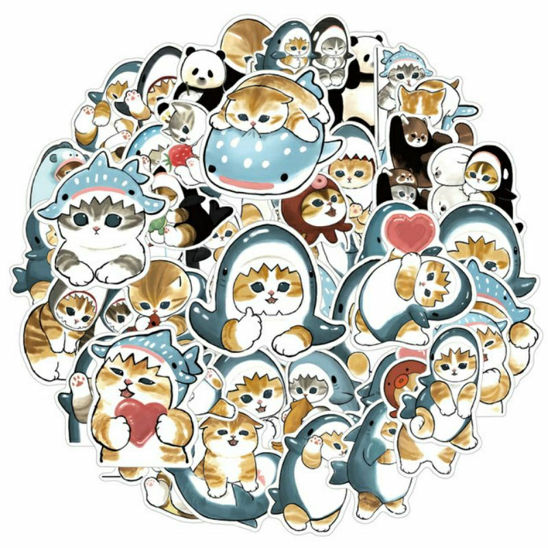 

Stiker Pack Kucing Cutes Stiker Kucing Hiu Stiker Laptop Stiker Helm Stiker Tumblr Stiker HP, Aksesoris Hp , Anti Air
