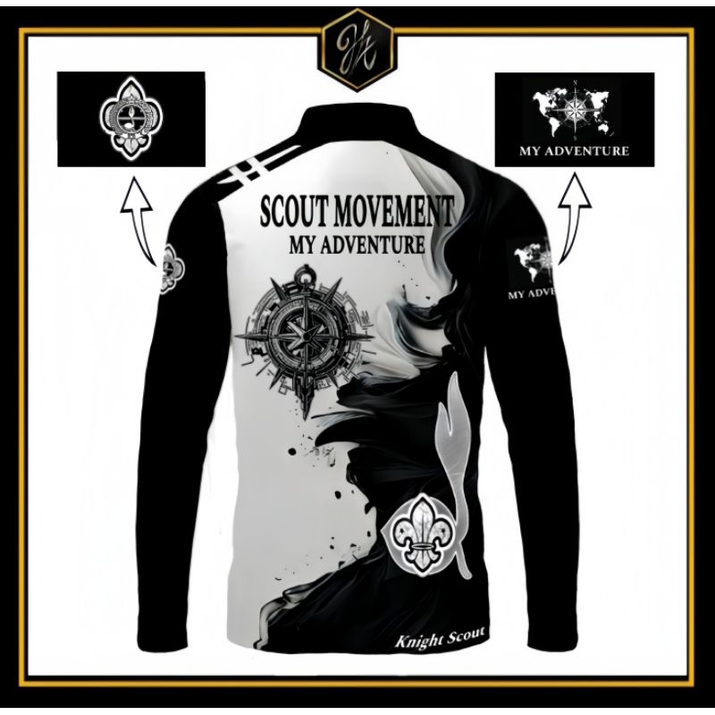 H.A.V - baju pramuka fullprint DESAIN TERBARU 2025 terkeren terunik baju atasan pembina pria anak de