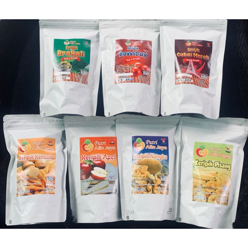 

Paket keripik Buah dan sayur 7 bungkus isi 50g