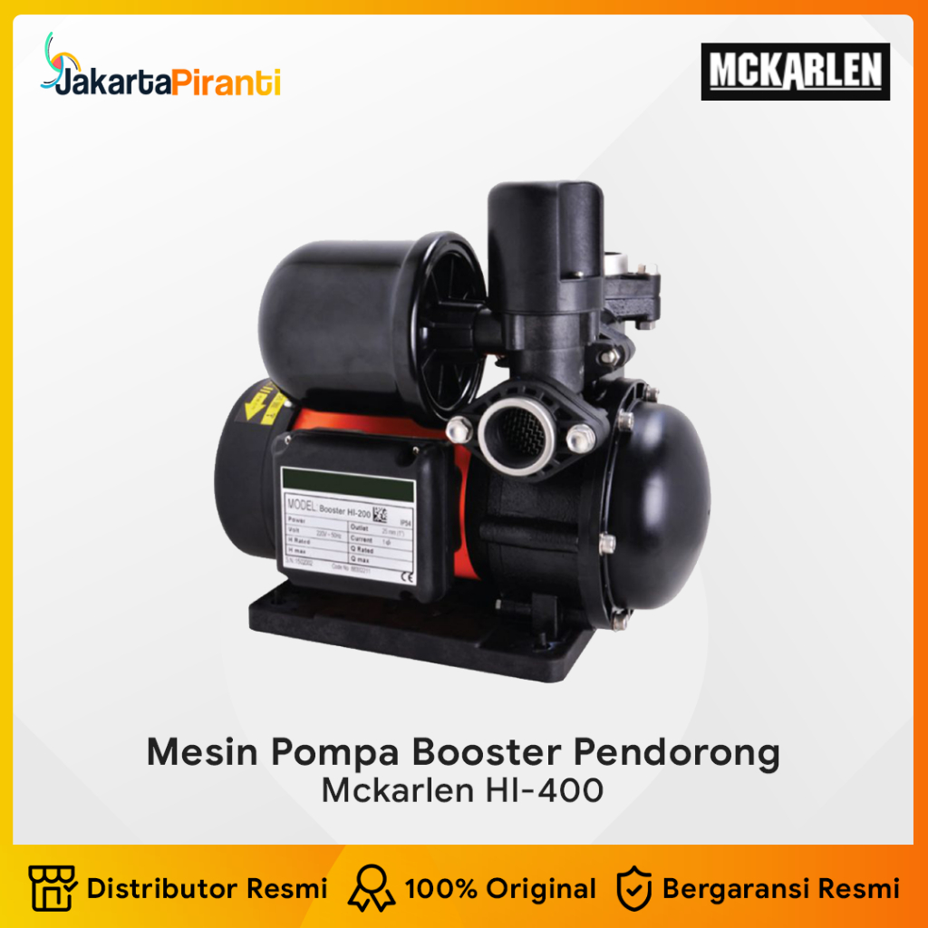 Pompa Booster Silent MCKARLEN HI-400 Mesin Pompa Air Pendorong Booster Pump Mckarlen HI400 Mckarlen 
