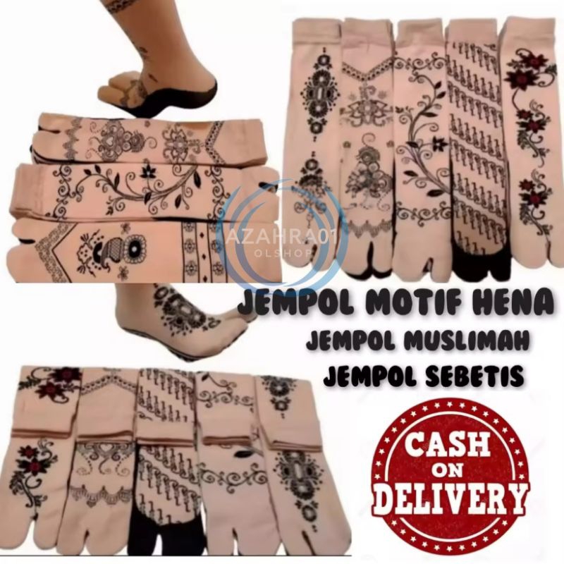 kaus kaki jempol muslimah/kaus kaki wanita dewasa/kaus kaki jempol motif
