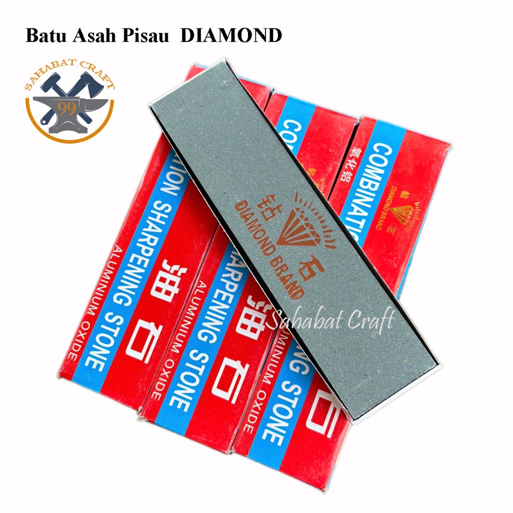 Batu Asah Diamond 8 inch / Aluminium Oxide Ungkal Pengasah Pisau Asahan