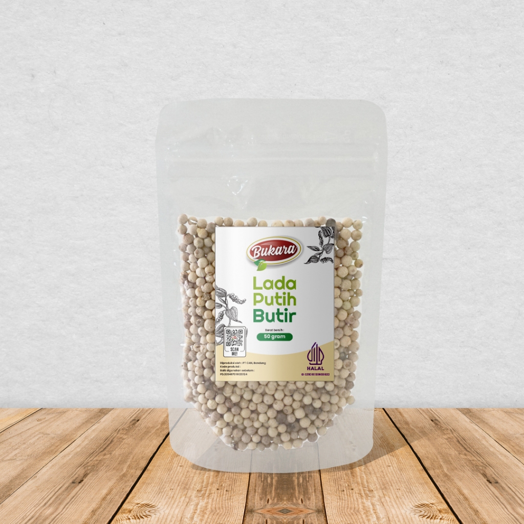 

Lada Putih Butir 50gram/ Merica Putih Butir Premium Quality