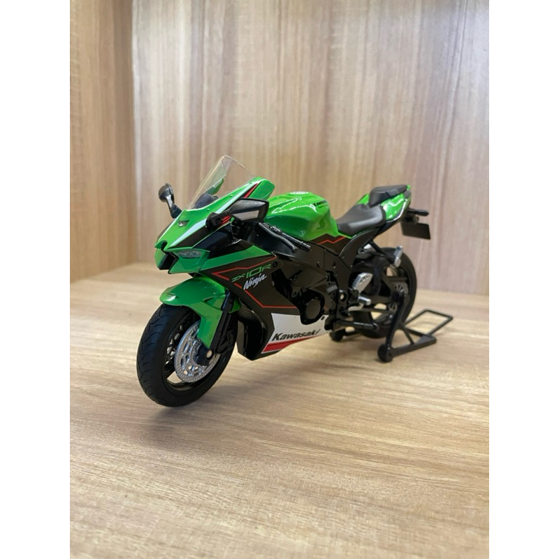 diecast miniatur motor kawasaki zx10r skala 1:12