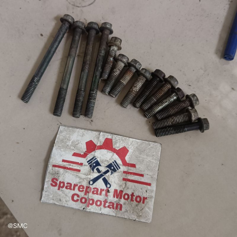 baut blok bak cvt suzuki spin set 14pcs