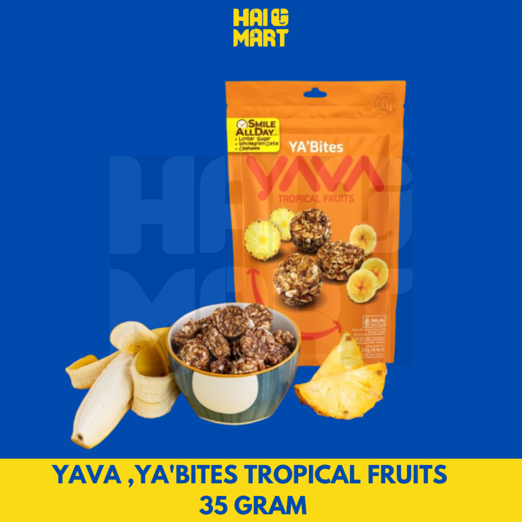 

YAVA GRANOLA BITES TROPICAL FRUITS 35 GRAM