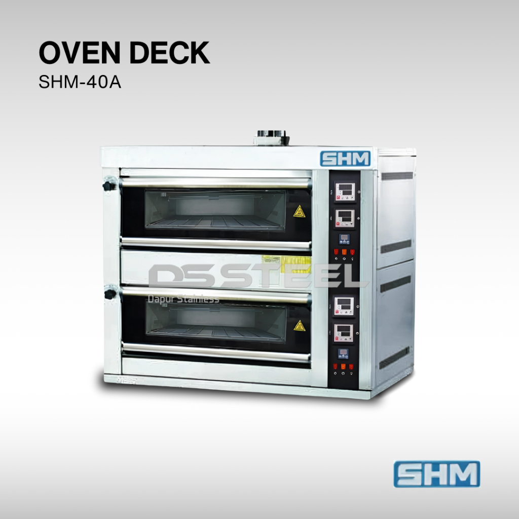 SHM Gas Deck Oven SHM-40A / Oven 2 Deck 4 loyang